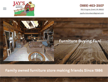 Tablet Screenshot of jaysfurniturebarnmi.com